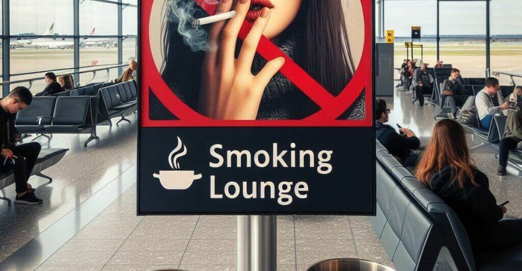 zone fumeur aeroport londres heathrow