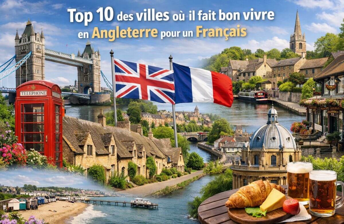 Top 10 des villes où il fait bon vivre en Angleterre pour un Français